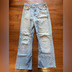 Zara Light Blue Wide Leg Jeans